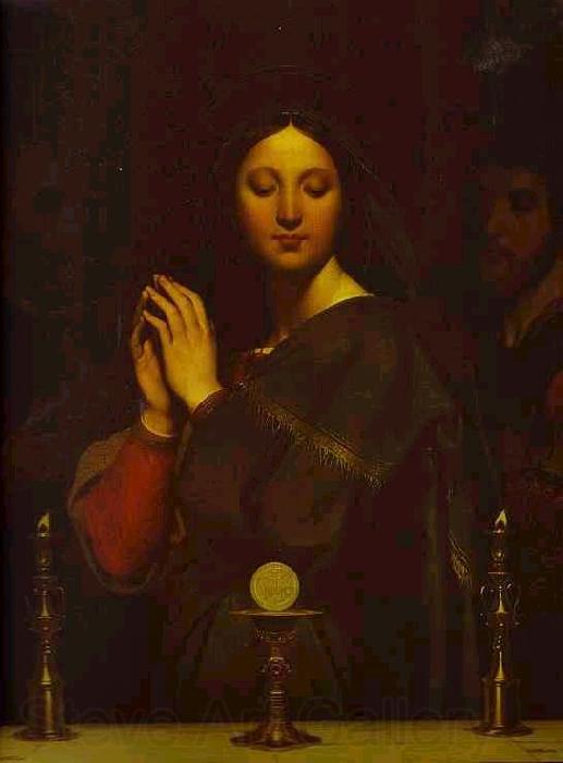Jean Auguste Dominique Ingres The Virgin of the Host Norge oil painting art